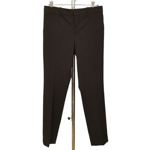 GUCCI Black Pants Trousers Straight Leg Classic Pockets Crease Zipper Wool Sz 40